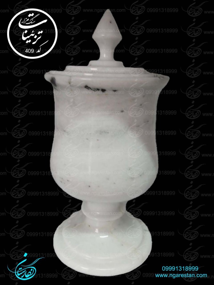 تزئینات-سنگ-قبر--قندان-سفید