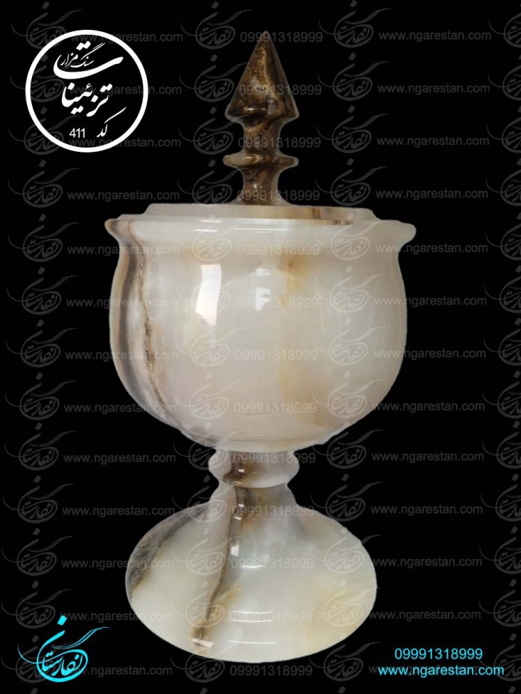 تزئینات-سنگ-قبر--قندان-مرمر