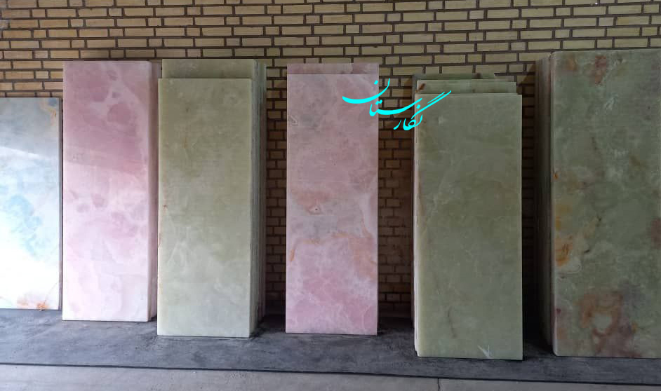  سنگ مزار مرمر سبز و صورتی کد 247| فروشگاه سنگ مزار نگارستان 