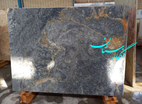  سنگ مزار مرمر آبی لاکچری کد 253| فروشگاه سنگ مزار نگارستان 